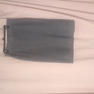 Anne Klein Gray Textured Pencil Skirt